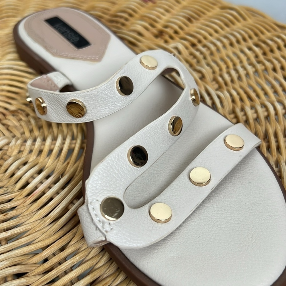 Kensie Sandal Gold Cream Slide Malania 7.5 - Picture 10 of 13